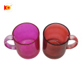 Großhandel hohe Qualität 11oz Mei Red Transparent Coating Sublimation Glass Becher